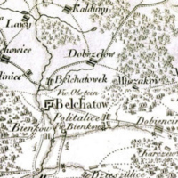 Bełchatów na mapie Davida von Gillego