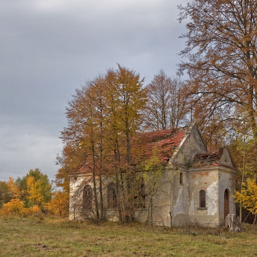 Ruiny kościoła ewangelickiego w Bogusławowie