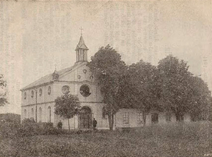 Nieistniejący kościół w Kalinie