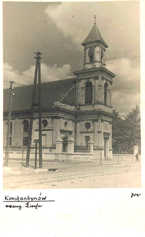 Kościół ewangelicko-augsburski w Konstantynowie Łódzkim po odbudowie w latach 1921-23