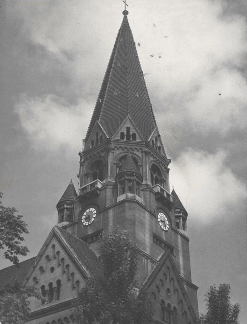 Wieża kościoła św. Mateusza w Łodzi
